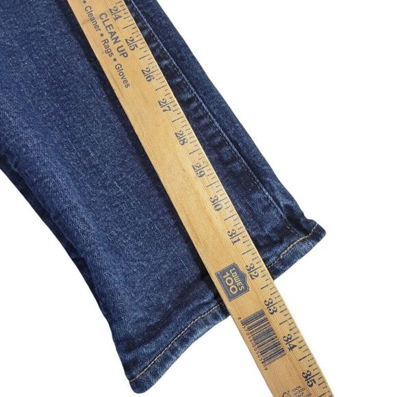 GAP Jeans Mens 34x32.5 Tag 34x34 Slim Fit Denim Dark Wash - Picture 4 of 7